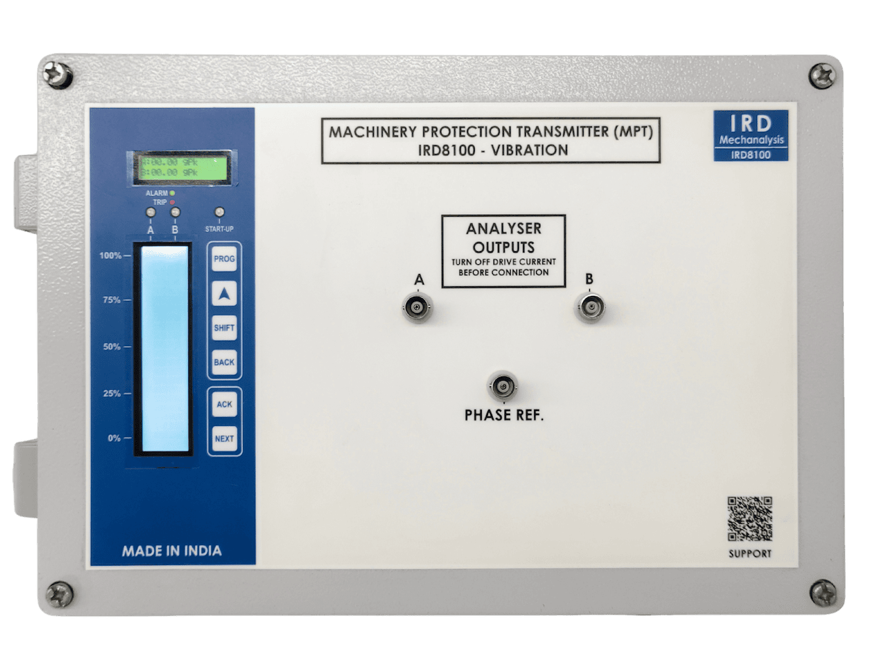 IRD8100 MPT powered on