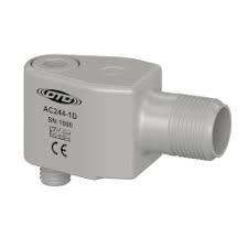 AC244-1D Premium high frequency small accelerometer, 100 mV/g, +-5% sensitivity, mini-Mil side connector; Standard 1/4 28 Mounting Screw