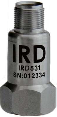 IRD531 - Industrial Vibration Sensor, 4mV/mm/s, 2 Pin MS connector SS316L Case