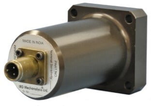 IRD544M - Vibration Sensor, Inductive Velocity, Top Exit, MIL 2-Pin Connector, 42.52mV/mm/s, 10-1KHz IRD544M - Vibration Sensor, Inductive Velocity, Top Exit, MIL 2-Pin Connector, 42.52mV/mm/s, 10-1KHz