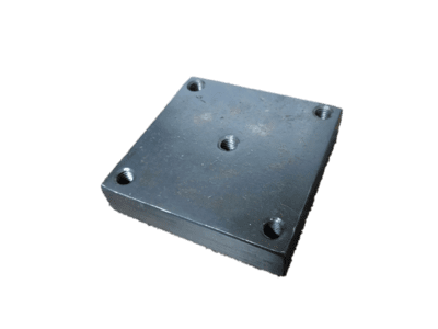 Sensor Mounting Pad Mild Steel Blackodized for IRD544M (60X60X16 mm) with M6 thread tapped