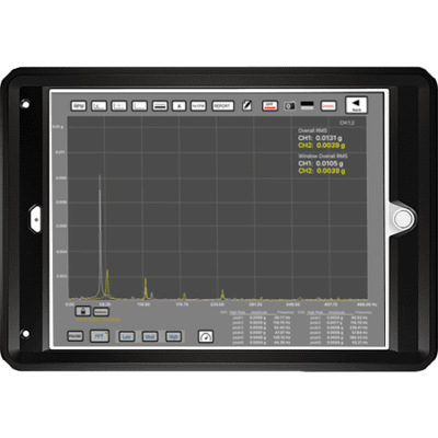 iPADAVAB-BNC 2 Channel Vibration analyser kit with 1 year access to Vibration Analysis Software